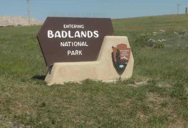 1 Badlands sign