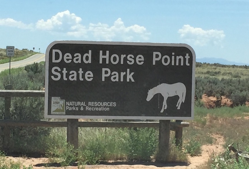 1 Dead Horse Point sign