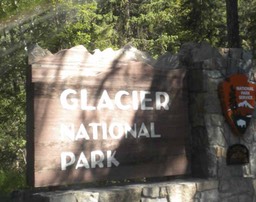 A Glacier sign