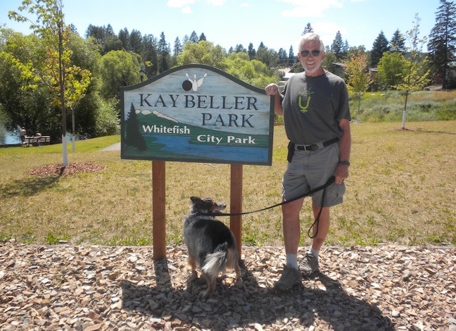 A Kay Beller Park Whitefish Sign