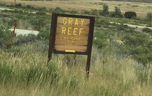 Gray Reef sign