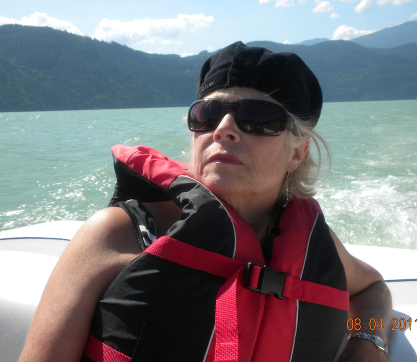 Harrison Lake boating, Ellen