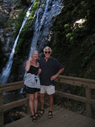 Joe & Xie at waterfall